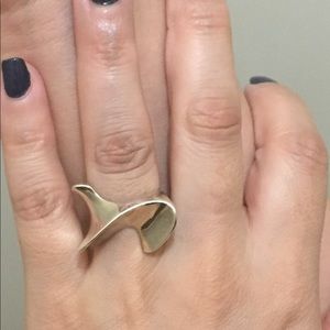 Peruvian Silver .950 Cocktail Ring